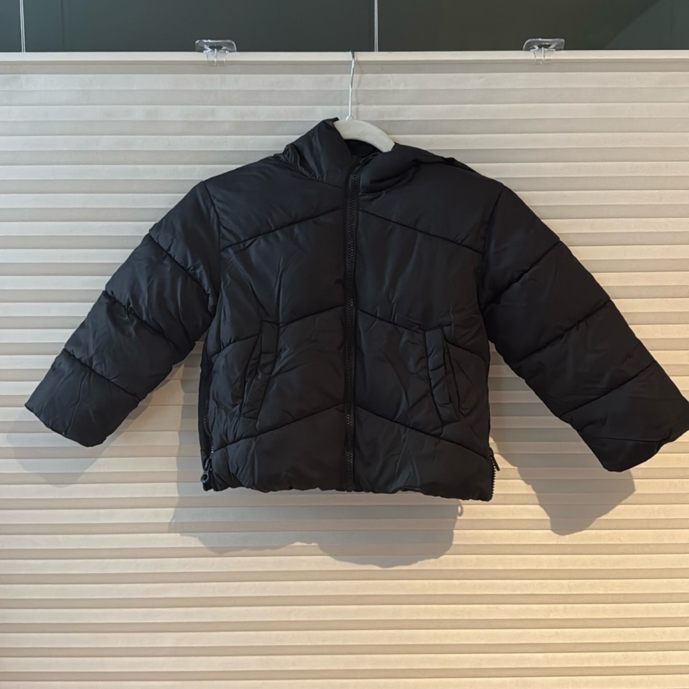 Zara black puffer jacket size 6